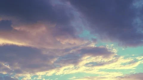 Timelapse of beautiful dramatic sky and clouds at sunset time. 動画素材 155328045