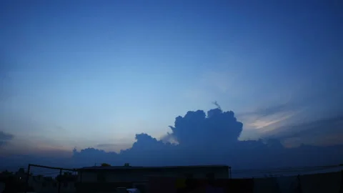 Timelapse of beautiful dramatic sky Video stock 139222353
