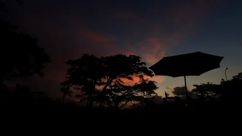 Timelapse of a beautiful evening. 스톡 동영상 87495580