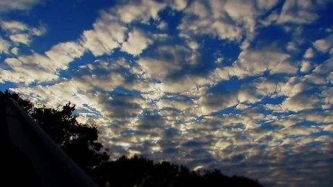 Timelapse of beautiful fluffy clouds Stock Footage 82370809