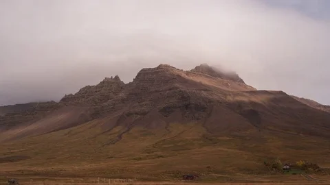 Timelapse of beautiful iconic landscape with clouds and light moving Stock Footage 83706291