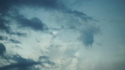 Timelapse of beautiful lush clouds. Nuclear explosion. A cloud in the form of a Stock Footage 229908541