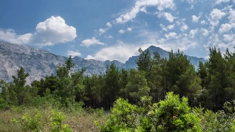 Timelapse beautiful mountains and clouds Stock Footage 78905816