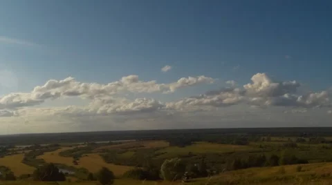Timelapse the beautiful river valley Stock Footage 53271727