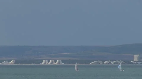 Timelapse Beautiful sailboat Stock Footage 11895239