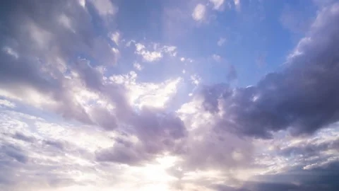 Timelapse of a beautiful sky at sunset Stock Footage 156742894
