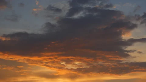 Timelapse of beautiful sunset clouds Stock Footage 170238250