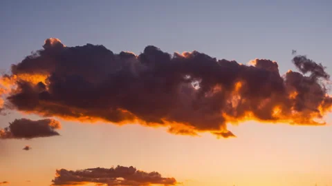 Timelapse of a beautiful sunset with clouds Stock Footage 277495511
