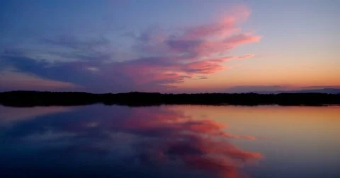 Timelapse, beautiful sunset Stock Footage 81892878