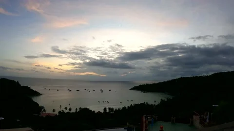 Timelapse Beautiful View  in the island Stock Footage 146159250