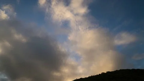 Timelapse of a beautifull clouds during sunset Stock Footage 81132400