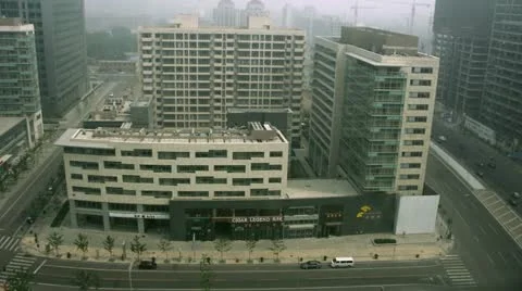 Timelapse Beijing Financial District Vídeo Stock 11538165