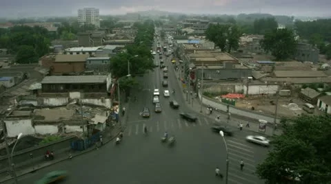 Timelapse Beijing intersection Stock-Footage 11537346