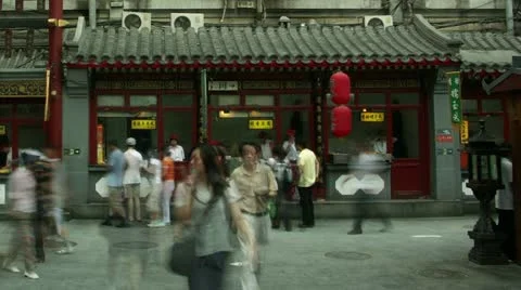 Timelapse Beijing market Stock-Footage 11536981