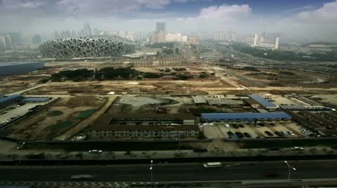 Timelapse Beijing Olympic Park 스톡 동영상 11537217