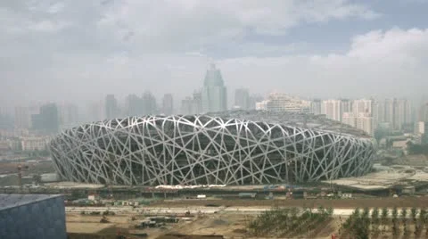 Timelapse Beijing Olympic Park 库存影片 11537302
