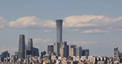 TimeLapse-Beijing skyline with cloudscape Video stock 111506839