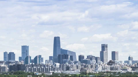 Timelapse of beijing skyline Vídeo Stock 39742529