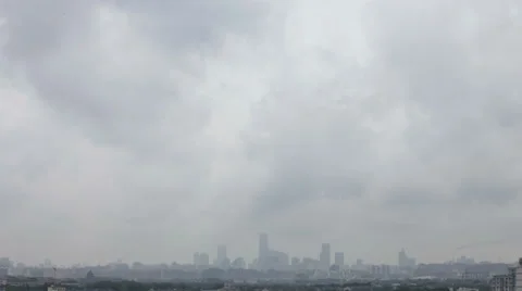 Timelapse of beijing skyline-rainstorm Stock Footage 39742251