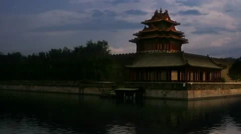 Timelapse Beijing Temple Stockbeeldmateriaal 11528395