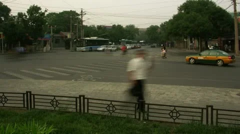 Timelapse Beijing traffic Stock-Footage 11537628