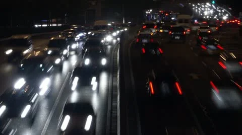 Timelapse Beijing traffic Vídeo Stock 11538056