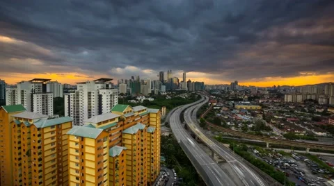 Timelapse at berembang in KL Stock Footage 55838285