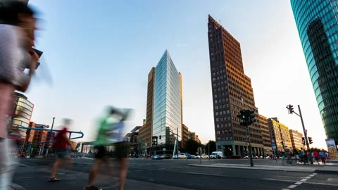Timelapse in Berlin Stock Footage 132671917