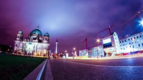 Timelapse of the Berliner Dom Stock Footage 50161576