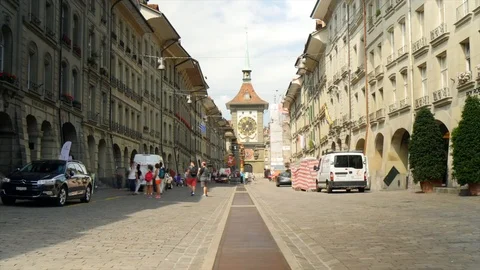 Timelapse Bern Kramgasse Stock Footage 93401328