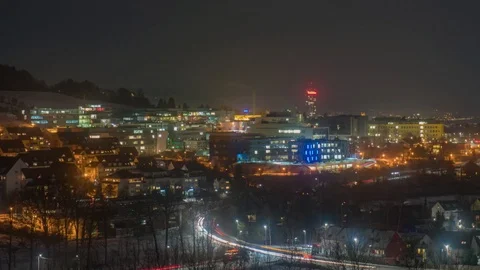 Timelapse Beutenberg evening Video stock 89616725