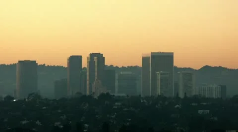 Timelapse Beverly Hills skyline 스톡 동영상 11584904
