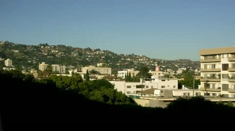 Timelapse Beverly Hills skyline Vídeos de archivo 11603154