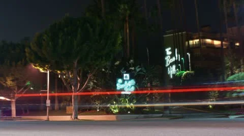 Timelapse Beverly Hills traffic Vídeo Stock 11603857