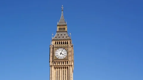 Timelapse of Big Ben during the day Stock Footage 104169322