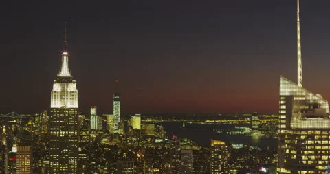 Timelapse of a big city at dusk Stock Footage 144987009