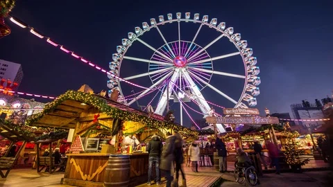 Timelapse of a Big Wheel Stock Footage 93800887