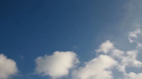 Timelapse. Big white clouds on a blue sky background Stock Footage 49193551