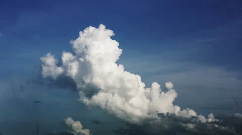 Timelapse of Billowing Clouds in Sky Stock Footage 26148348