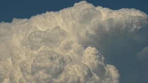 Timelapse of a billowing storm rain clouds creating a very dramatic scene. Stock Footage 340990687
