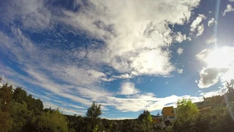 Timelapse blue with clouds sky Vídeo Stock 84779122