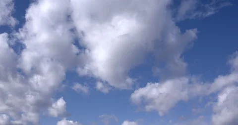 TimeLapse - Blue sky and cloud movement. From the lower left to the upper right. Stock Footage 167522906