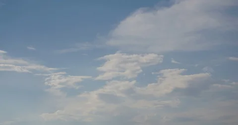 Timelapse of Blue Sky and clouds in 4K, 4096X2160 Stock Footage 91304486