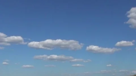 Timelapse of blue sky and white clouds like in Mario Stock Footage 290955475