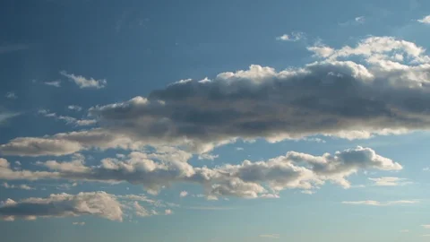 Timelapse Blue Sky Beautiful Distant Clouds Stock Footage 85705589