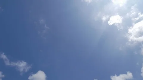 Timelapse blue sky with cloud. Stock Footage 119007011
