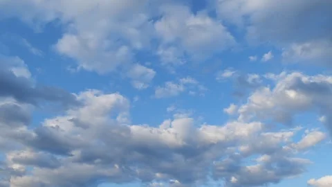 Timelapse of Blue Sky with Clouds, 4k Stock Footage 307135171