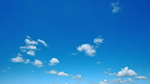 Timelapse of blue sky with clouds background Stock Footage 278654878