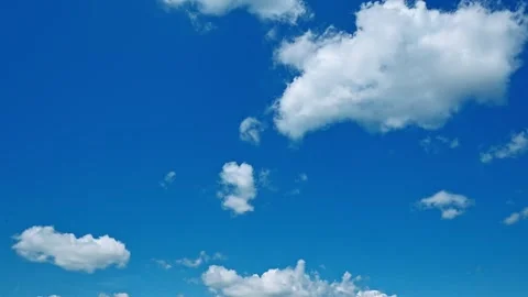 Timelapse of blue sky with clouds Stock Footage 279893986