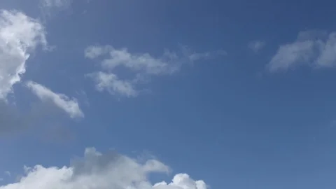 Timelapse: blue sky clouds left to right |   4k UHD 스톡 동영상 124251547
